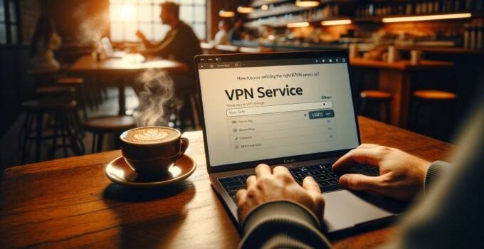 A person researching VPNs for streaming on a laptop.